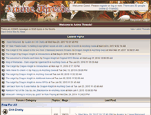 Tablet Screenshot of animethreads.com